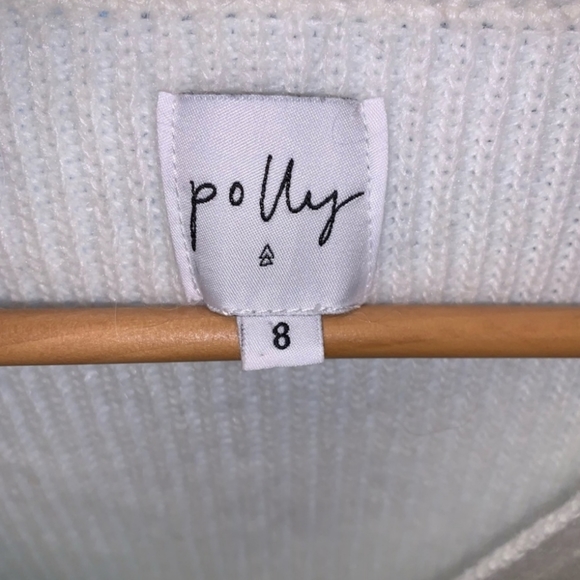 Princess Polly Knitted ❄️🤍 White Wrap Sweater - Picture 4 of 5